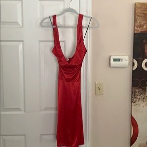 Red cocktail dress